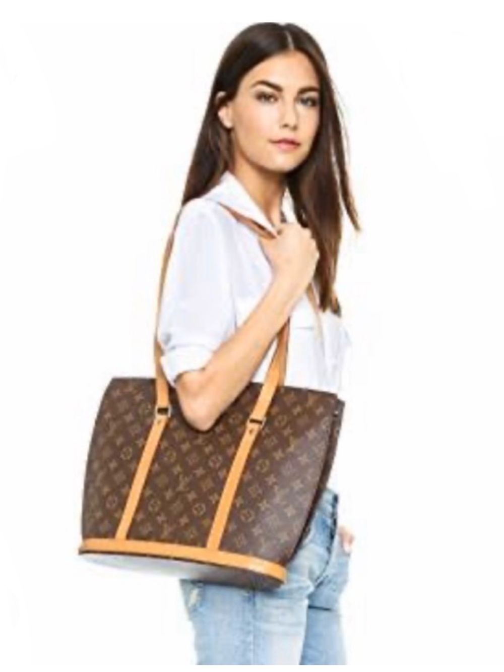 Authentic Louis Vuitton Babylone tote bag M51102 brown monogram LV canvas - Picture 16 of 16